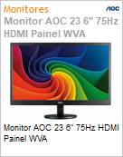 Monitor 23,6 LED AOC 75Hz HDMI Painel WVA  (Figura somente ilustrativa, no representa o produto real)