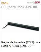 Rgua de tomadas [PDU] para Rack APC 0U (Zero U)  (Figura somente ilustrativa, no representa o produto real)