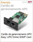 Placa de gerenciamento via rede APC Easy UPS Online SNMP Card  (Figura somente ilustrativa, no representa o produto real)