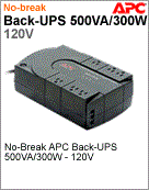 BE500-BR - No-Break APC Back-UPS BE500-BR 500VA 120V