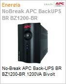 No-Break APC Back-UPS BR BZ1200-BR 1200VA Bivolt by Schneider Electric (Figura somente ilustrativa, no representa o produto real)