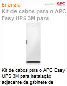 Kit de cabos para o APC Easy UPS 3M para instalao adjacente de gabinete de baterias clssico com 1000 mm, nobreak de 60-100 kVA by Schneider Electic (Figura somente ilustrativa, no representa o produto real)