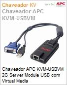 Chaveador APC KVM-USBVM 2G Server Module USB com Virtual Media  (Figura somente ilustrativa, no representa o produto real)