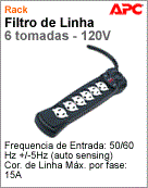 P6B - Filtro de Linha 6 tomadas - 120V
