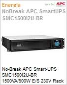 No-Break APC Smart-UPS SMC1500I2U-BR 1500VA/900W E/S 230V Rack 2U Display LCD Green Mode e Hot-Swap (Substitui SUA1500RMI2U-BR) by Schneider Electric (Figura somente ilustrativa, no representa o produto real)