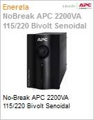 No-Break APC Smart-UPS BR SMC2200BI-BR 2200VA 115/220 Bivolt Senoidal by Schneider Electric (Ser substitudo pelo SMV2000CAI-BR)  (Figura somente ilustrativa, no representa o produto real)