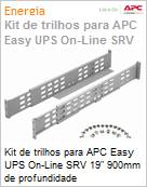 Kit de trilhos para APC Easy UPS Online SRV 19 900mm de profundidade (Figura somente ilustrativa, no representa o produto real)