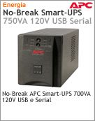 SUA750 - No-Break APC Smart-UPS SUA750 750VA 120V USB e Serial