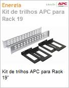 Kit de trilhos APC para Rack 19  (Figura somente ilustrativa, no representa o produto real)