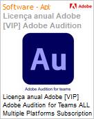 Licena anual Adobe [VIP] Adobe Audition for Teams ALL Multiple Platforms Subscription New Multi Latin American Languages 12 Months 1 User Level 2 10 - 49 (Figura somente ilustrativa, no representa o produto real)