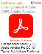 Licena anual Adobe [VIP] Adobe Acrobat Pro DC for Teams ALL Multiple Platforms Subscription New Multi Latin American Languages 12 Months 1 User Level 2 10 - 49 (Figura somente ilustrativa, no representa o produto real)
