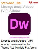 Licena anual Adobe [VIP] Adobe Dreamweaver for Teams ALL Multiple Platforms Subscription New Multi Latin American Languages 12 Months 1 User Level 4 100+ (Figura somente ilustrativa, no representa o produto real)