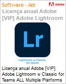 Licena anual Adobe [VIP] Adobe Lightroom w Classic for Teams ALL Multiple Platforms Subscription New Multi Latin American Languages 12 Months 1 User Level 4 100+ (Figura somente ilustrativa, no representa o produto real)