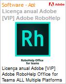 Licena anual Adobe [VIP] Adobe RoboHelp Office for Teams ALL Multiple Platforms Subscription New Multi Latin American Languages 12 Months 1 User Level 2 10 - 49 (Figura somente ilustrativa, no representa o produto real)