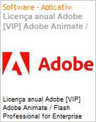 Licena anual Adobe [VIP] Adobe Animate / Flash Professional for Enterprise ALL Multiple Platforms Subscription New Multi Latin American Languages 12 Months 1 User Level 4 100+ (Figura somente ilustrativa, no representa o produto real)