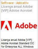 Licena anual Adobe [VIP] Adobe Acrobat Standard DC for Enterprise ALL Windows Subscription New Multi Latin American Languages 12 Months 1 User Level 3 50 - 99 (Figura somente ilustrativa, no representa o produto real)