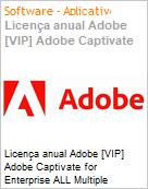 Licena anual Adobe [VIP] Adobe Captivate for Enterprise ALL Multiple Platforms Subscription New Multi Latin American Languages 12 Months 1 User Level 2 10 - 49 (Figura somente ilustrativa, no representa o produto real)
