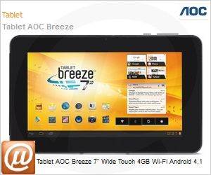 7Y2241 - Tablet AOC Breeze 7" Wide Touch 4GB Wi-Fi Android 4.1