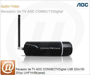 CONNECTVDigital - Receptor de TV AOC CONNECTVDigital USB 320x180 30fps UHF14-69(canal)