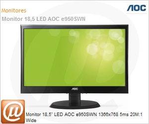 E950SWN - Monitor 18,5" LED AOC e950SWN 1366x768 5ms 20M:1 Wide