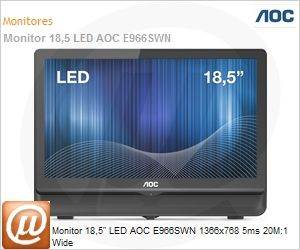 E966SWN - Monitor 18,5" LED AOC E966SWN 1366x768 5ms 20M:1 Wide