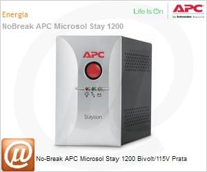 9300200501 - No-Break APC Microsol Stay 1200 Bivolt/115V Prata