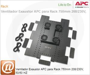 ACF504 - Ventilador Exaustor APC para Rack 750mm 208/230V, 50/60 HZ