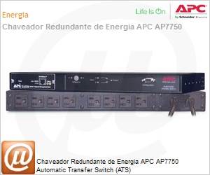 AP7750 - Chaveador Redundante de Energia APC AP7750 Automatic Transfer Switch (ATS)