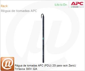AP8886 - Rgua de tomadas APC (PDU) 2G para rack ZeroU Trifsica 380V 32A