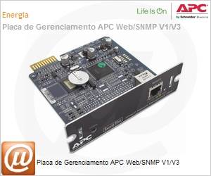AP9630 - Placa de gerenciamento via rede para No-Break APC AP9630 SmarSlot SNMP/Web V1/V3