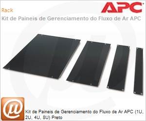 AR8101BLK - Kit de Paineis de Gerenciamento do Fluxo de Ar APC (1U, 2U, 4U, 8U) Preto