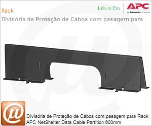 AR8163ABLK - Partio de Cabo de Dados APC NetShelter, 600 mm de largura, passagem