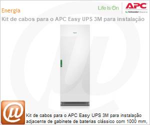 E3MOPT004 - Kit de cabos para o APC Easy UPS 3M para instalao adjacente de gabinete de baterias clssico com 1000 mm, nobreak de 60-100 kVA by Schneider Electic