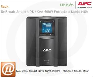 SMC1000-BR - No-Break APC Smart-UPS SMC1000-BR 1000VA 600W Entrada e Sada 115V by Schneider Electric