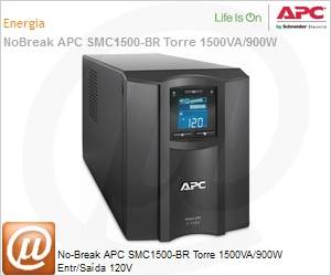 SMC1500-BR - No-Break APC Smart-UPS BR SMC1500-BR Torre 1500VA/900W Entr/Sada 120V by Schneider Electric