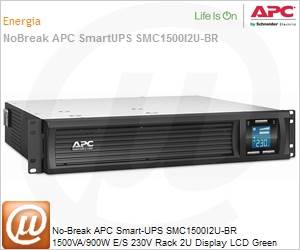 SMC1500I2U-BR - No-Break APC Smart-UPS SMC1500I2U-BR 1500VA/900W E/S 230V Rack 2U Display LCD Green Mode e Hot-Swap (Substitui SUA1500RMI2U-BR) by Schneider Electric