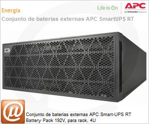 SRTG192XLBP2 - Conjunto de baterias externas APC Smart-UPS RT Battery Pack 192V, para rack, 4U