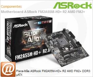 90-MXB2L0-A0BAYZ - Placa-Me ASRock FM2A55M-HD+ R2 AMD FM2+ DDR3 ATX