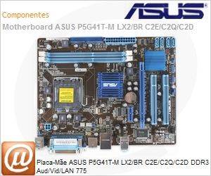 P5G41T-M-LX2/BR - Placa-Me ASUS P5G41T-M LX2/BR C2E/C2Q/C2D DDR3 Aud/Vid/LAN 775