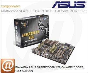 SABERTOOTH-X58 - Placa-Me ASUS SABERTOOTH X58 Core-i7E/i7 DDR3 1366 Aud/LAN