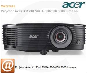 MR.JPQ11.00J - Projetor Acer X1123H SVGA 800x600 3600 lumens