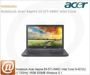 NX.MQYAL.001 - Notebook Acer Aspire E5-571-54MC Intel Core i5-4210U (1.70GHz) 16GB 500MB Windows 8.1