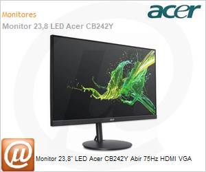 UM.QB2AA.A05 - Monitor 23,8" LED Acer CB242Y Abir 75Hz HDMI VGA