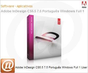 65103285 - Adobe InDesign CS5.5 7.5 Portugus Windows Full 1 User