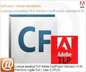 65172966AD01A00 - Licena perptua TLP Adobe ColdFusion Standard 10 All Platforms Ingls Full 1 User 2 CPU