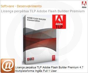 65207637AD01A00 - Licena perptua TLP Adobe Flash Builder Premium 4.7 Multiplataforma Ingls Full 1 User 