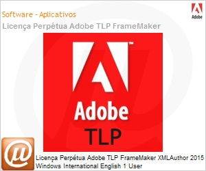 65261632AD01A00 - Licena perptua Adobe TLP FrameMaker XMLAuthor 2015 Windows International English 1 User 