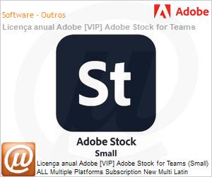 65305251CA04A12 - Licena anual Adobe [VIP] Adobe Stock for Teams (Small) ALL Multiple Platforms Subscription New Multi Latin American Languages Team 10 assets per month 1 User Level 4 100+