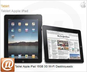 MC349BZ/A - Tablet Apple iPad 16GB 3G Wi-Fi Desbloqueado