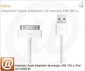 MC359BZ/B - Adaptador Apple Adaptador de energia USB 10W p iPad (MC359BZ/B)